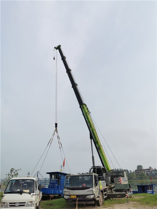 龙凤区桥梁建设吊装案例